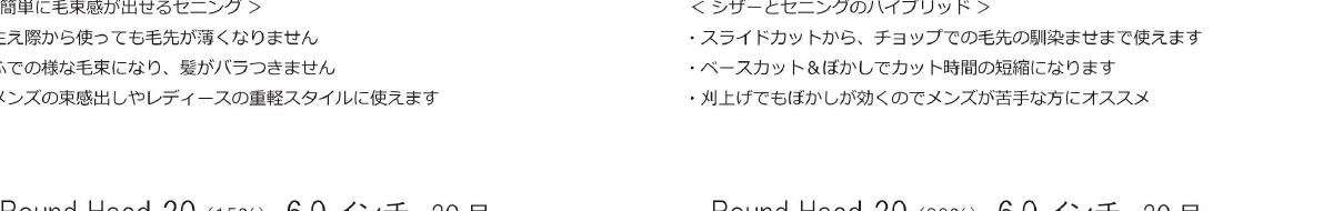 Round Head 11（25%）6.0インチ / 11目